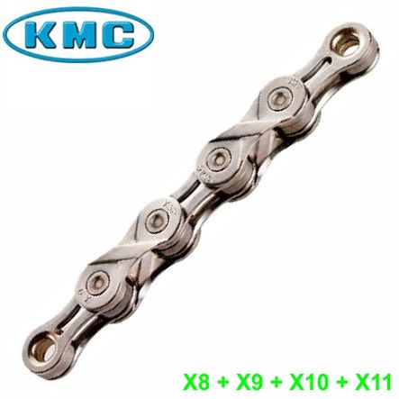 KMC Kette silber X8-93 8-G. 114 G. 1/2 x 3/32